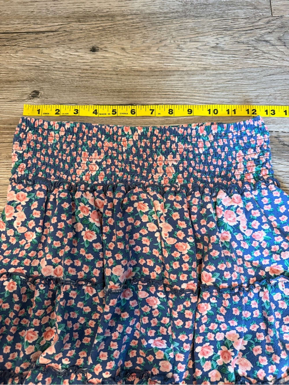 American Eagle Tiered Mini Skirt Ditsy Floral Coquette Garden Fairy Feminine - Picture 4 of 6